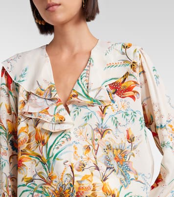 Camisa floral con volantes | Etro