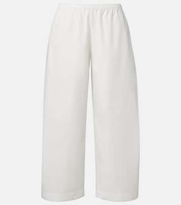 Roma cotton poplin wide-leg pants | Khaite