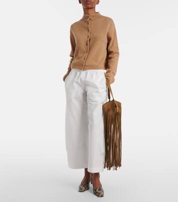 Roma cotton poplin wide-leg pants | Khaite
