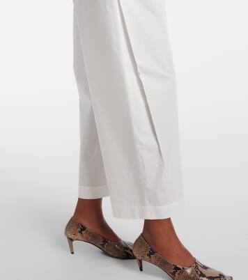 Roma cotton poplin wide-leg pants | Khaite