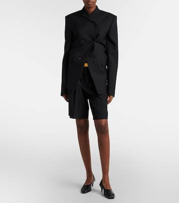 Rolo wool and silk cady blazer | Khaite