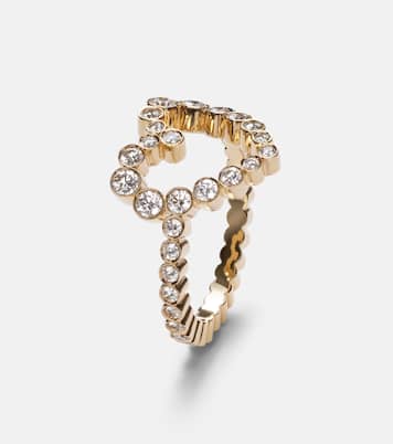 Ensemble Coeur 18kt gold ring with diamonds | Sophie Bille Brahe