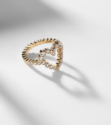 Ensemble Coeur 18kt gold ring with diamonds | Sophie Bille Brahe