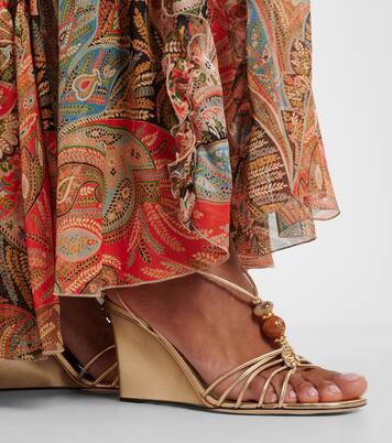 Verzierte Wedge-Sandalen Lova aus Leder | Jimmy Choo
