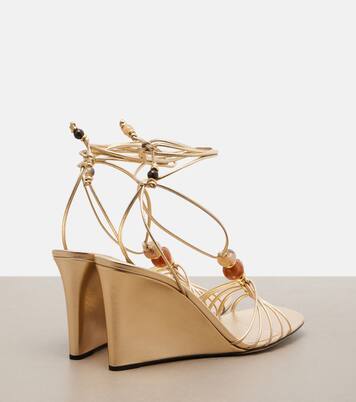 Verzierte Wedge-Sandalen Lova aus Leder | Jimmy Choo