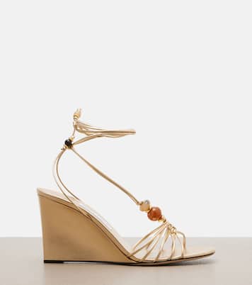 Verzierte Wedge-Sandalen Lova aus Leder | Jimmy Choo