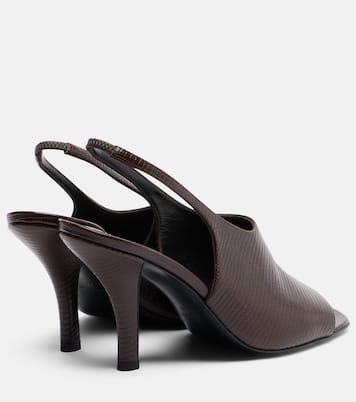 Embossed leather slingback sandals | Toteme