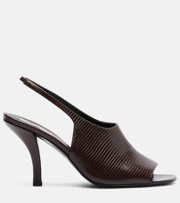 Embossed leather slingback sandals | Toteme