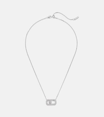 Collar de cadena So Move de oro blanco de 18 ct con diamantes | Messika