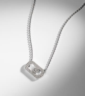 Collar de cadena So Move de oro blanco de 18 ct con diamantes | Messika