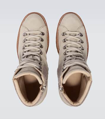 Suede lace-up boots | Eleventy