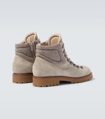 Suede lace-up boots | Eleventy