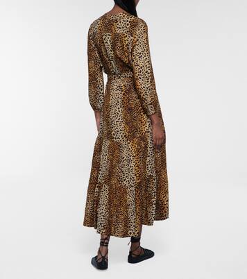 Robe longue Sonja à motif léopard | Melissa Odabash