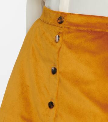 High-Rise Minirock aus Samt | Blazé Milano