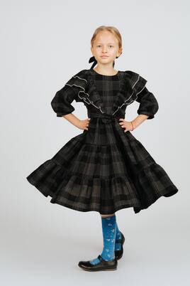 Robe en coton à carreaux | Paade Mode