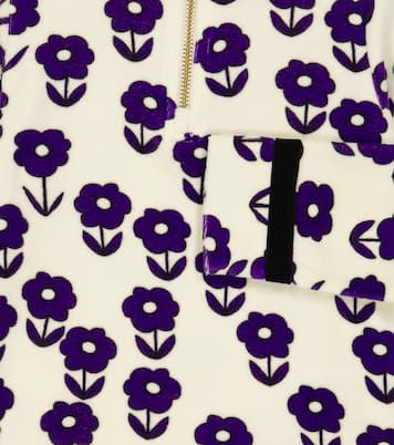 Top Spaceflower en velours à fleurs | Mini Rodini