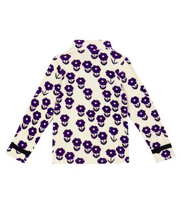 Top Spaceflower en velours à fleurs | Mini Rodini