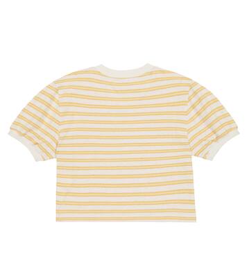Embellished striped jersey T-shirt | Brunello Cucinelli Kids