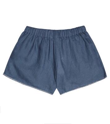 Embroidered linen shorts | Tartine et Chocolat