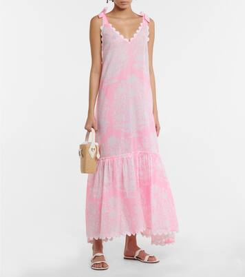 Robe midi imprimée en coton | Juliet Dunn