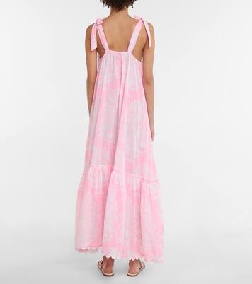 Robe midi imprimée en coton | Juliet Dunn