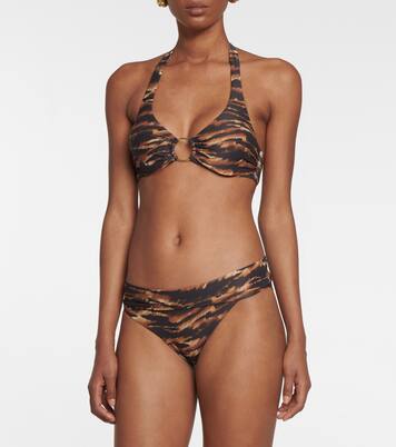 Haut de bikini Brussels à motif tigré | Melissa Odabash