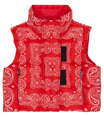 Printed quilted down vest | Givenchy Kids