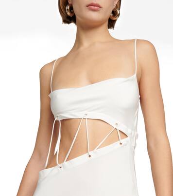 Abito lungo in faille di seta | Christopher Esber