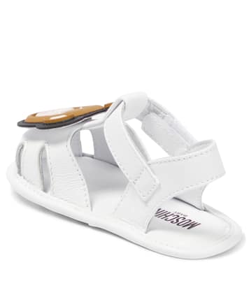 Baby Sandalen Teddy Bear aus Leder | Moschino Kids