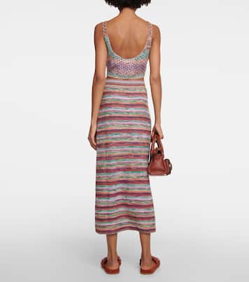 High-rise wool and cashmere midi skirt | Chloé