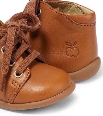 Baby leather lace-up boots | Pom d'Api