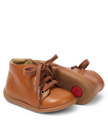 Baby leather lace-up boots | Pom d'Api