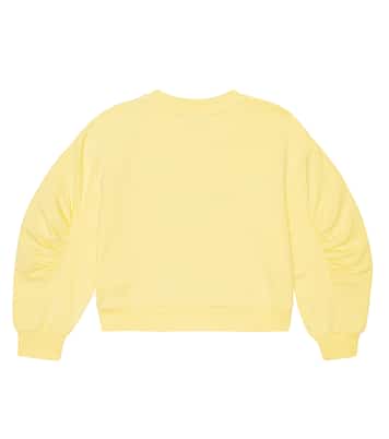 Embroidered cotton-blend sweatshirt | Monnalisa