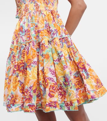 Robe Aurora en coton à fleurs | Poupette St Barth