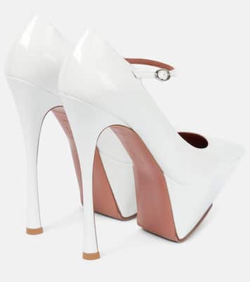 Plateau-Pumps Yigit aus Lackleder | Amina Muaddi