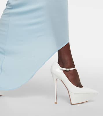 Plateau-Pumps Yigit aus Lackleder | Amina Muaddi