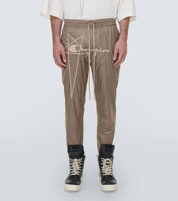 x Champion® nylon sweatpants | Rick Owens