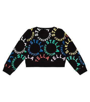 Logo cotton jersey sweatshirt | Stella McCartney Kids