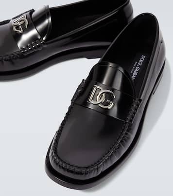 DG polished leather loafers | Dolce&Gabbana