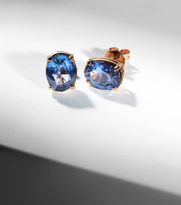Ohrringe aus 18kt Roségold mit Saphiren | Shay Jewelry