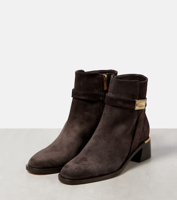Ankle Boots Diantha 45 aus Veloursleder | Jimmy Choo