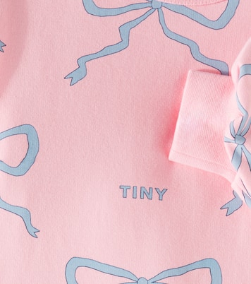 Robe sweat-shirt Bows en coton mélangé | Tinycottons