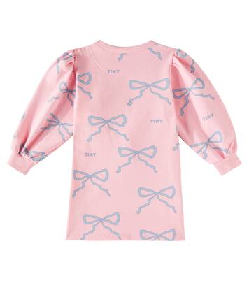 Robe sweat-shirt Bows en coton mélangé | Tinycottons