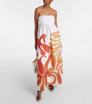 Robe longue Algae en coton mélangé | Adriana Degreas