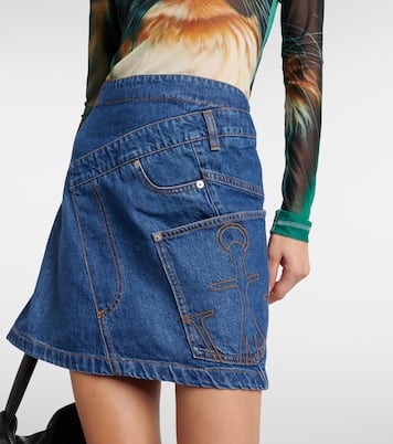 트위스트 데님 미니스커트 | JW Anderson