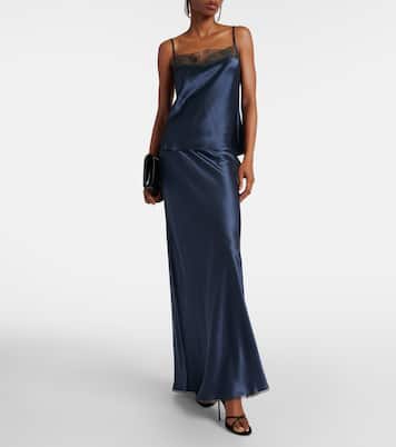 Aries silk maxi skirt | SIR