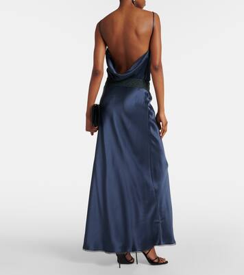 Aries silk maxi skirt | SIR