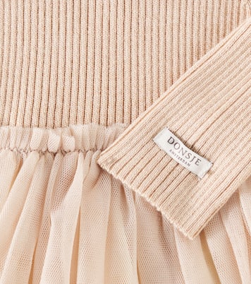 婴幼儿 — Lotus羊毛混纺与薄纱连衣裙 | Donsje