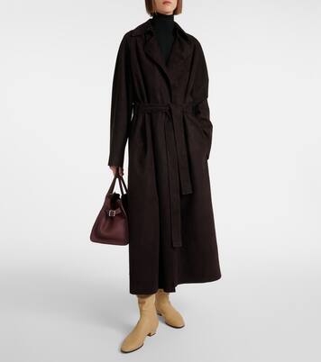 Poseidone suede coat | The Row
