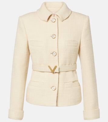 Chaqueta de tweed de mezcla de lana | Valentino